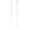 14k Yellow Gold Long Chain Post Earrings